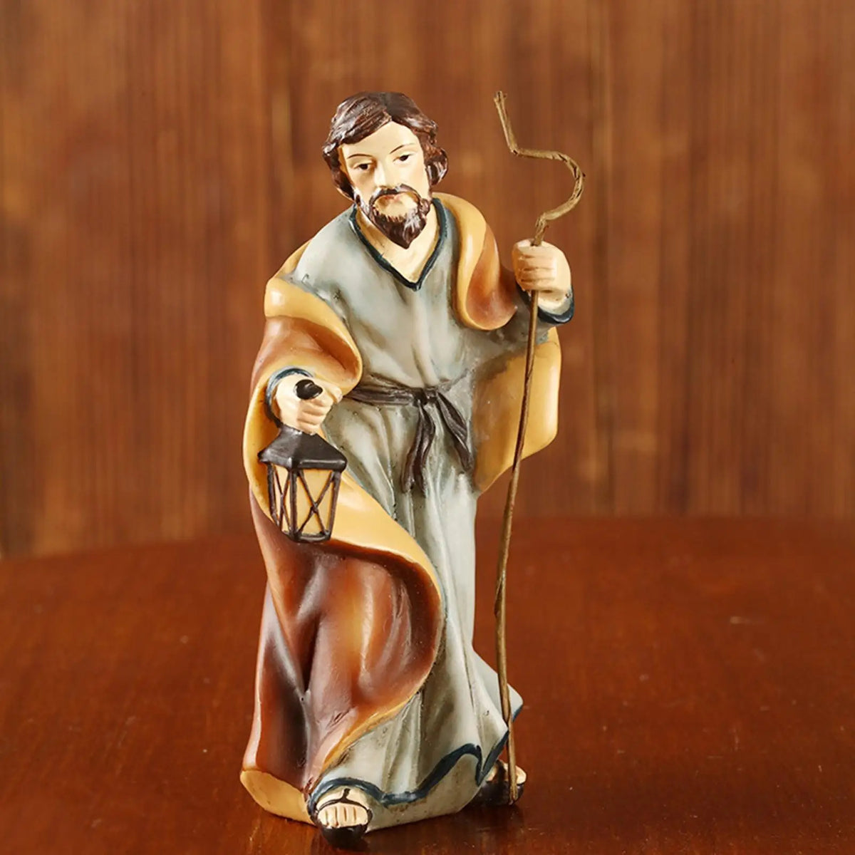 11-Piece Resin Nativity Set - Indoor and Outdoor Christmas Manger Scene Figures