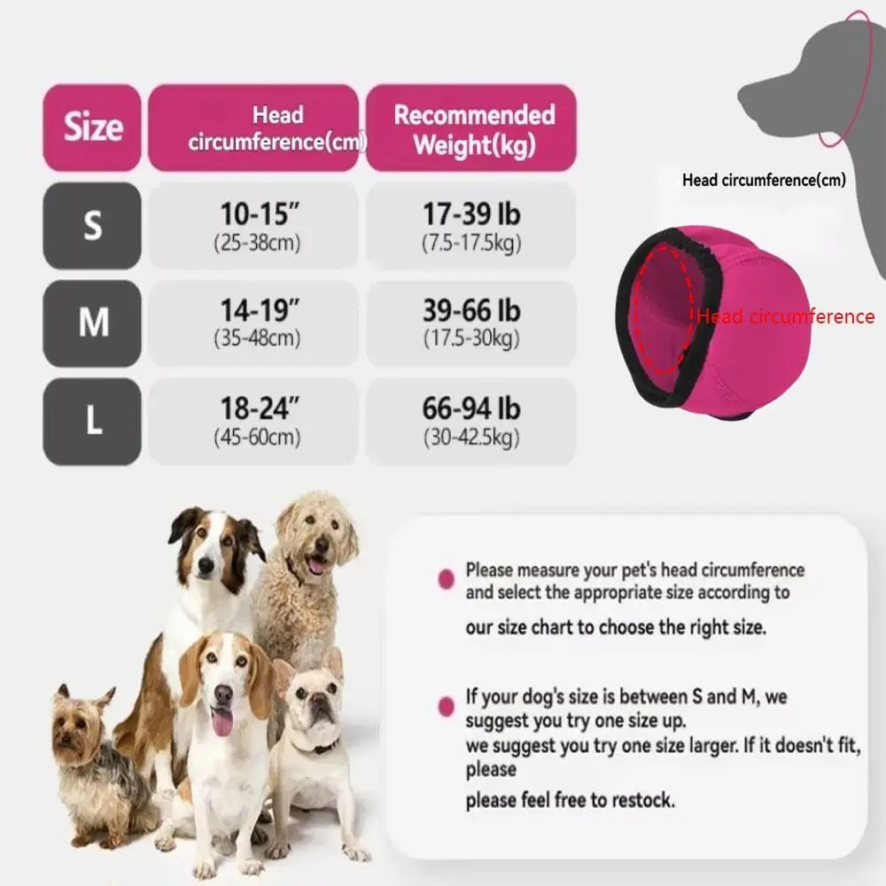 Calming Dog Earmuffs for Noise Reduction and Anxiety Relief