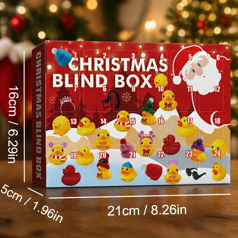 Christmas Advent Calendar with 24 Surprise Rubber Ducks
