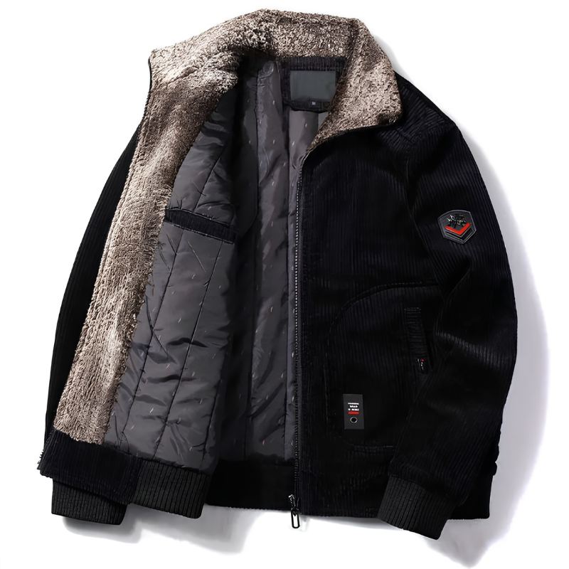 Classic Winter Corduroy Jacket for Men - Image 3