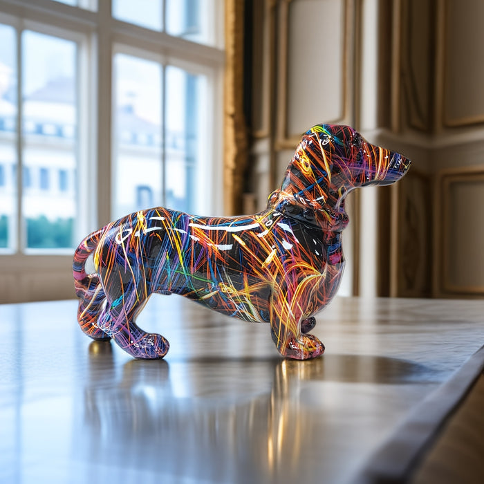 Colorful Dachshund Home Ornament