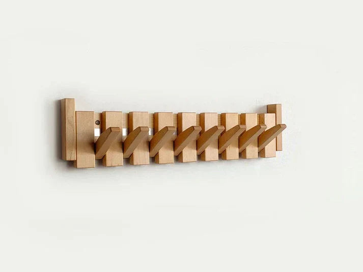 Davy | HarmonyCoat Piano Coat Rack | Wall Mounted with Hooks | Solid Wood