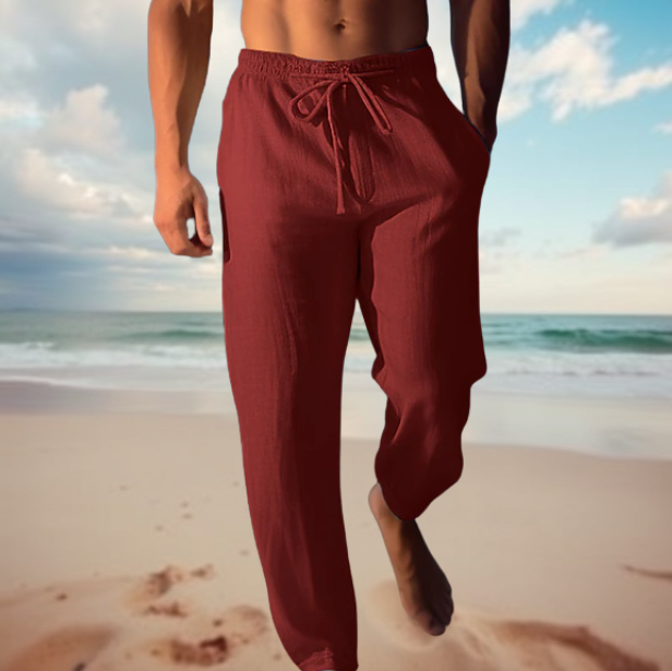 Davy | Men's Drawstring Casual Linen Pants