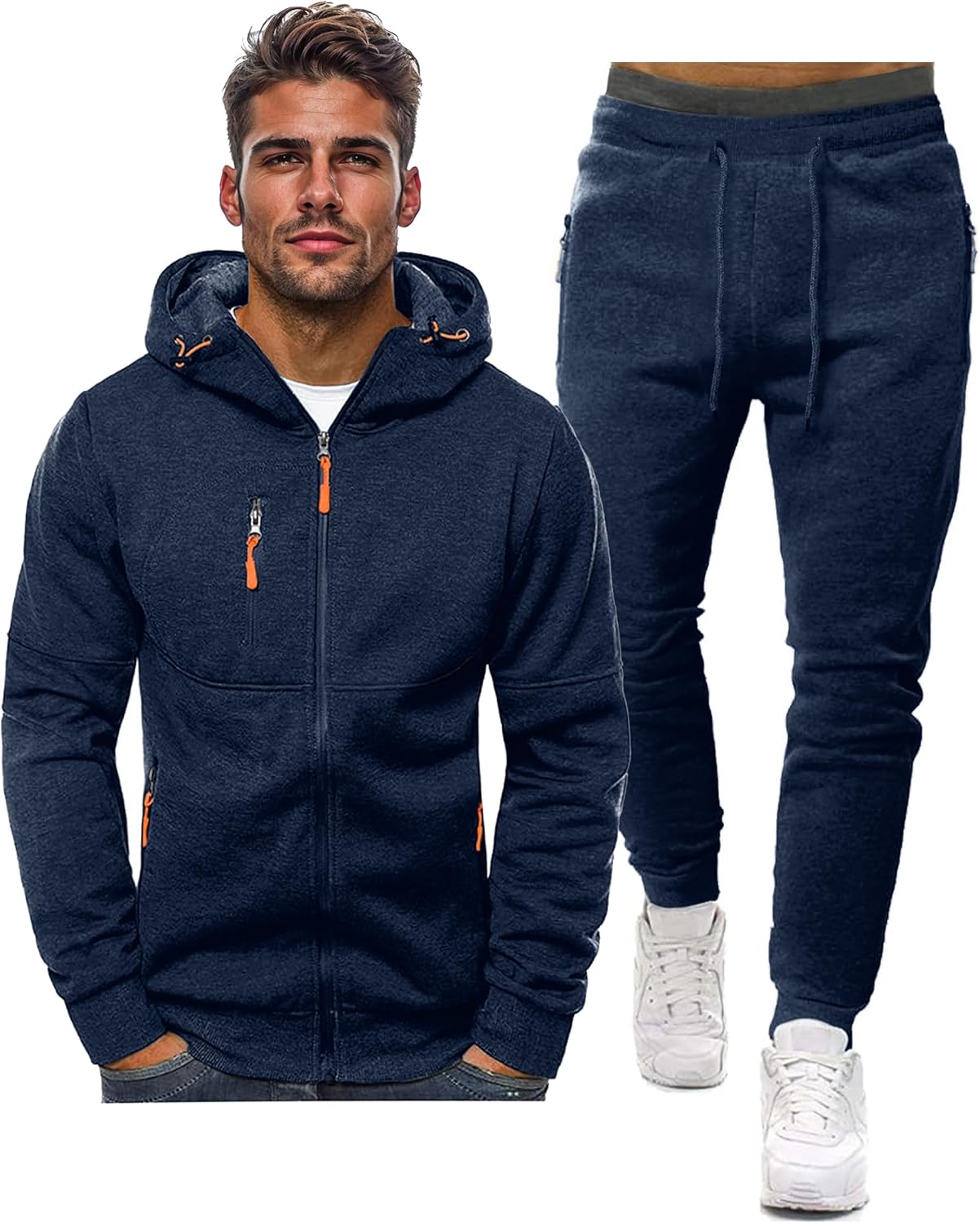 Davy | Men's Zip-Up Hoodie and Jogger Training Set