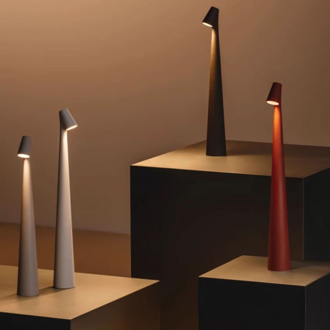 Davy | Scandinavian Drip-Free Table Lamp | Touch Control & USB Charging