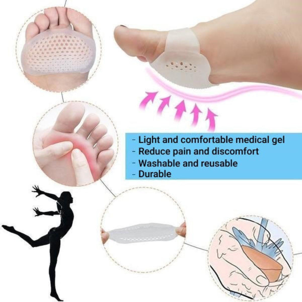 Davy | Unisex Gel Metatarsal Foot Cushions with Air Holes
