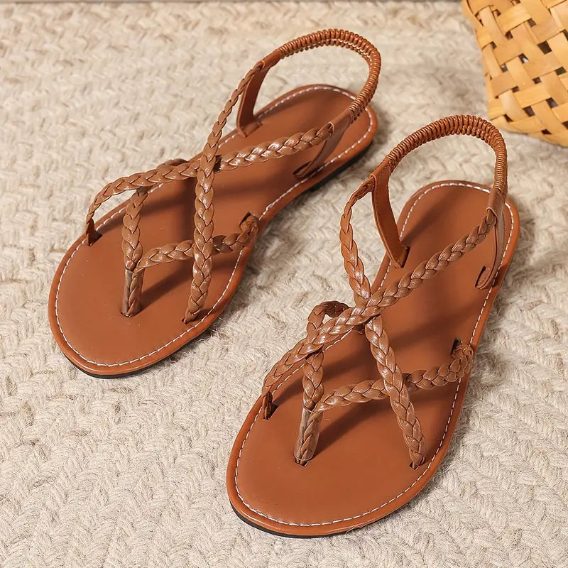 Davy | Women's Braided Flat Sandals