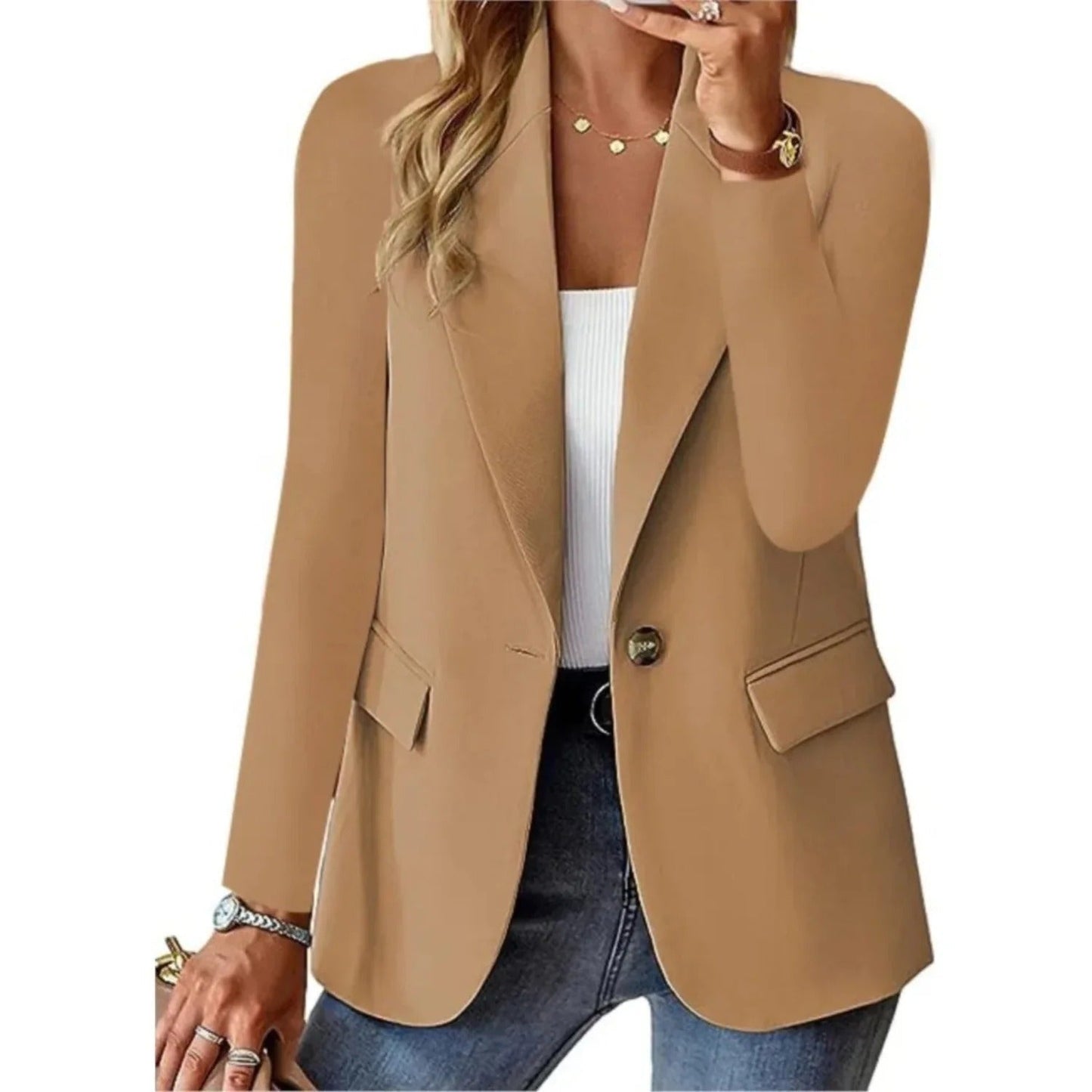 Davy | Women's Casual One-Button Blazer