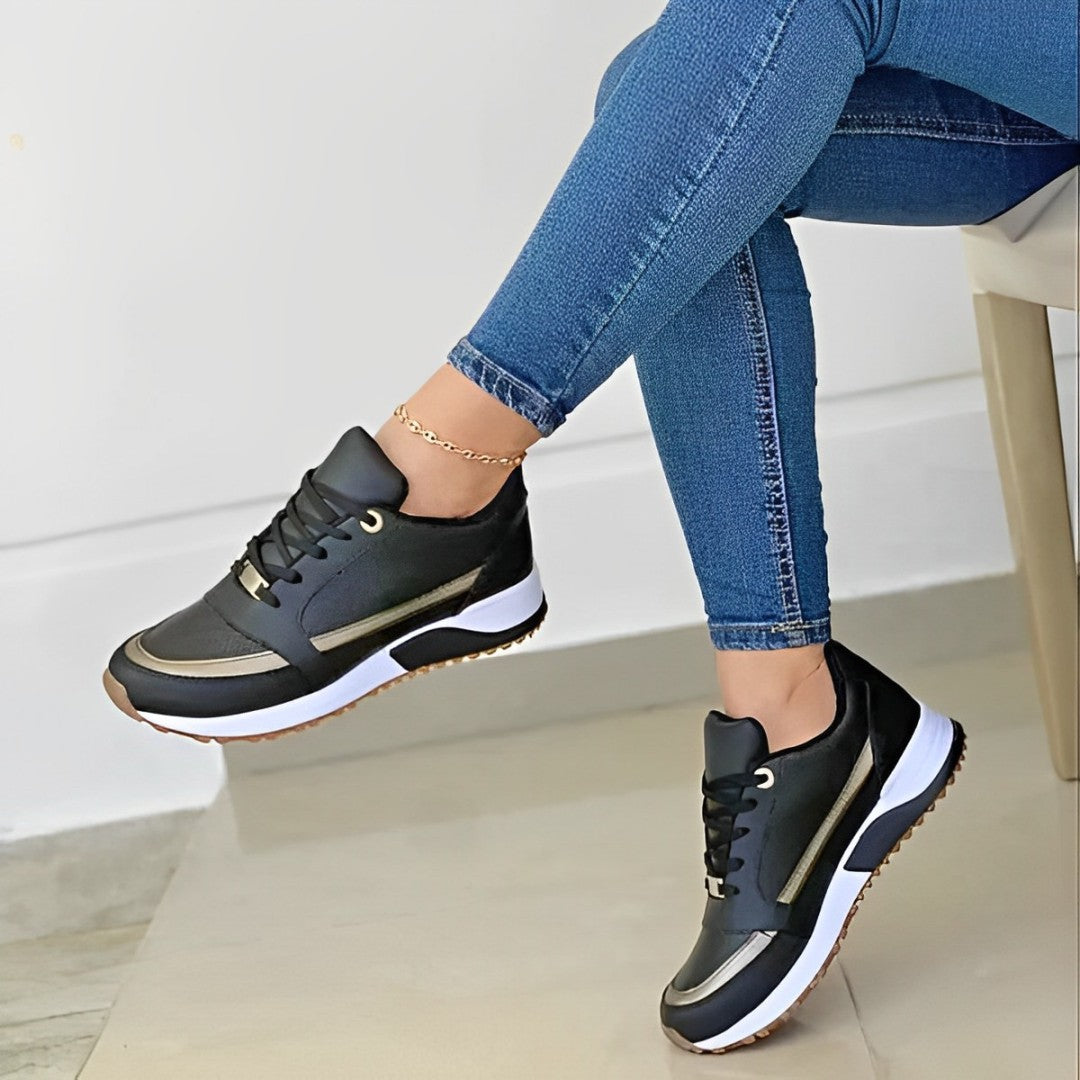 Davy | Women's Fashion Sneakers with Side Stripe Detail