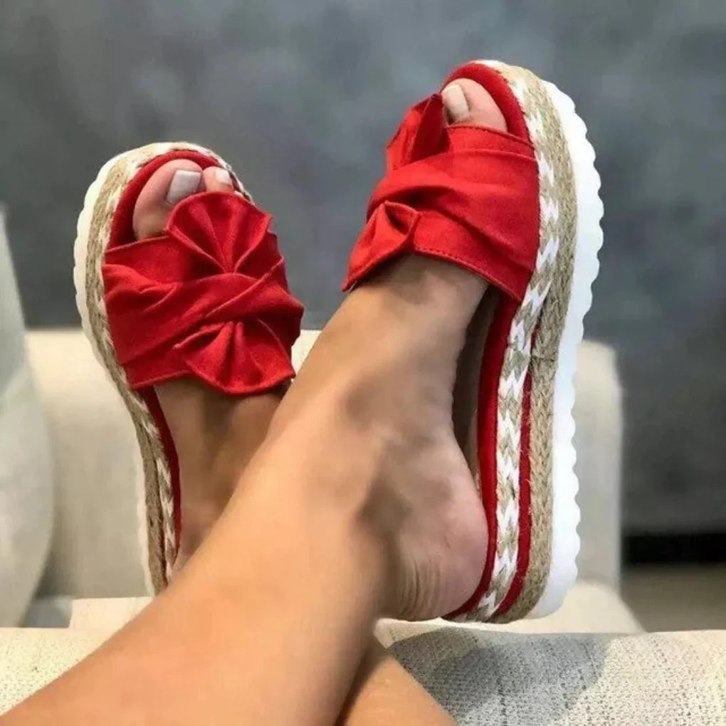 Davy | Women's Platform Bow Sandals