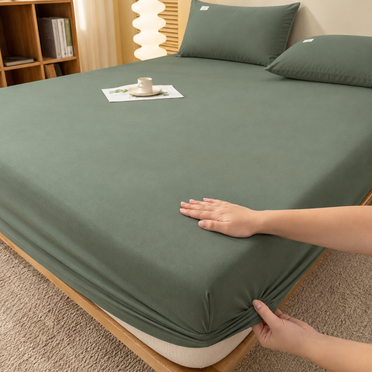 Drap-housse extra profond - linge de lit toutes saisons infroissable