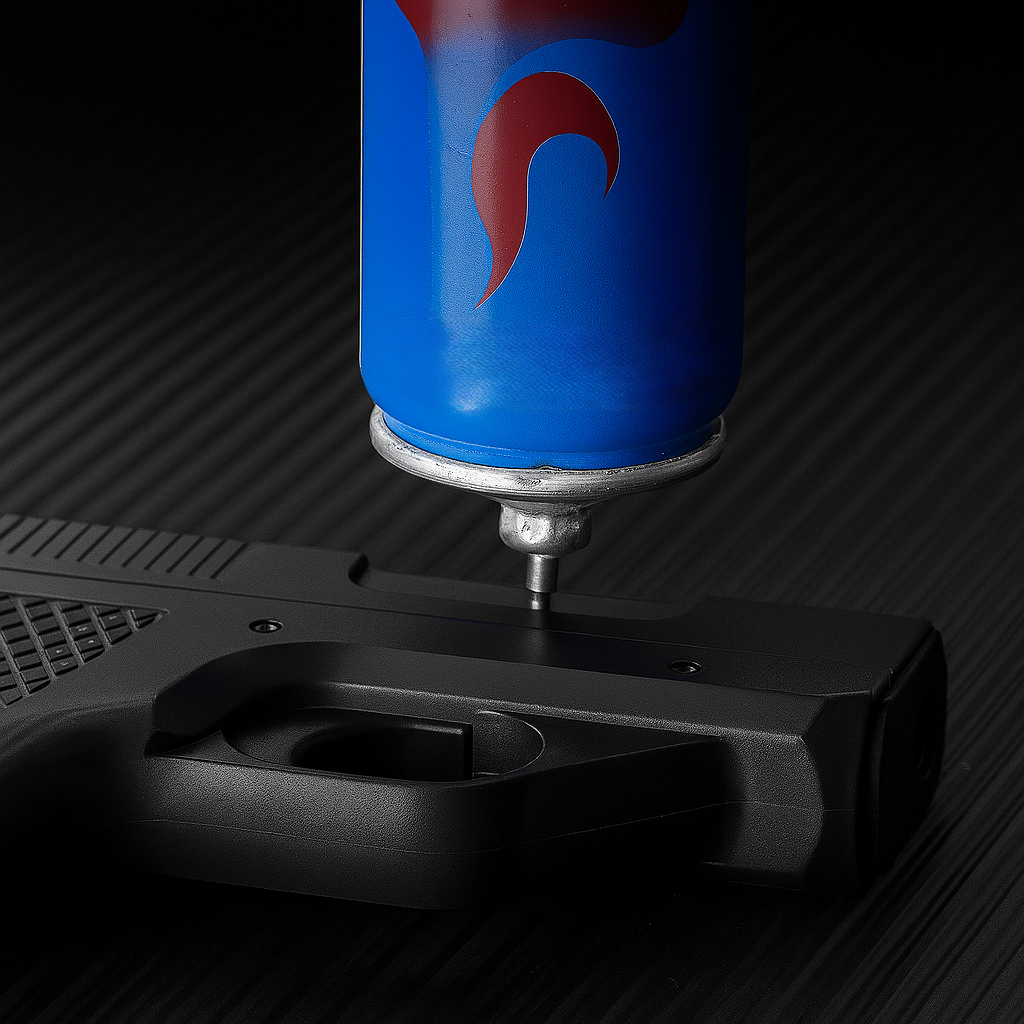 Gun-Shaped Jet Flame Lighter with Secret Storage Compartment