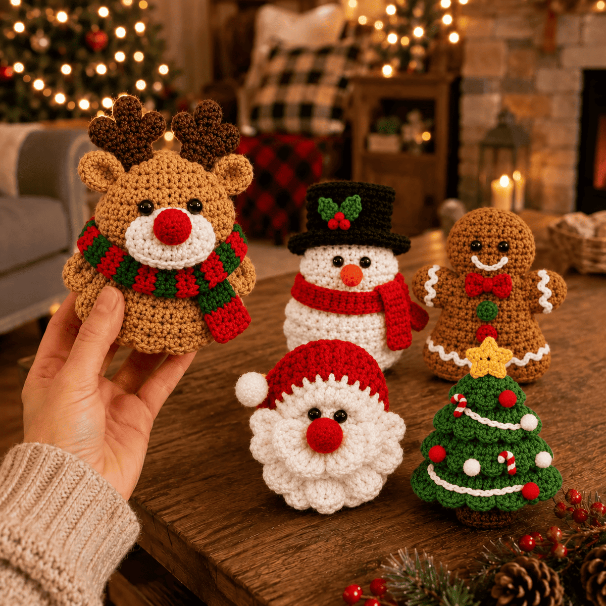 Handmade Crochet Christmas Ornaments