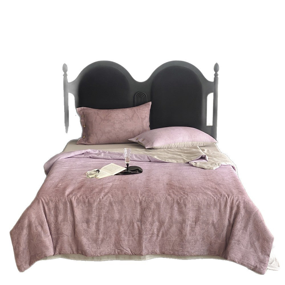 Linen-Blend Jacquard Bedding Set