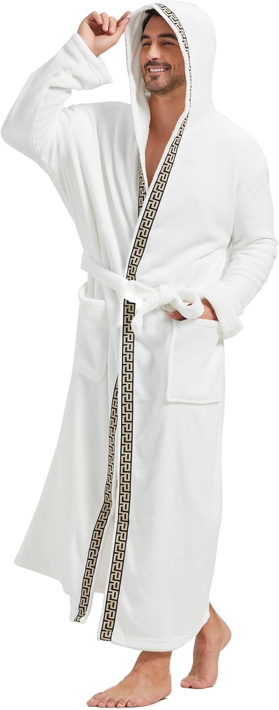 Men's Comfortable Flannel Bathrobe