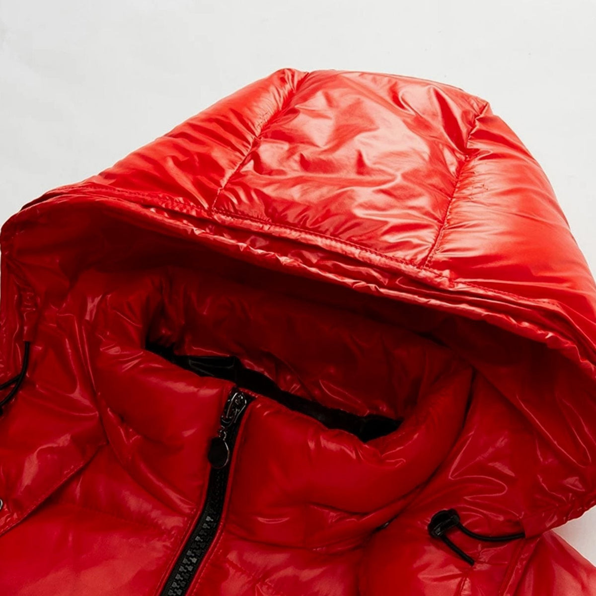 Doudoune matelassée à capuche pour homme, fermeture intégrale zippée, manteau d’hiver