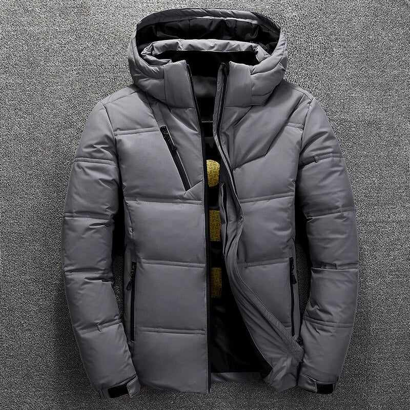 Doudoune d’hiver à capuche pour homme