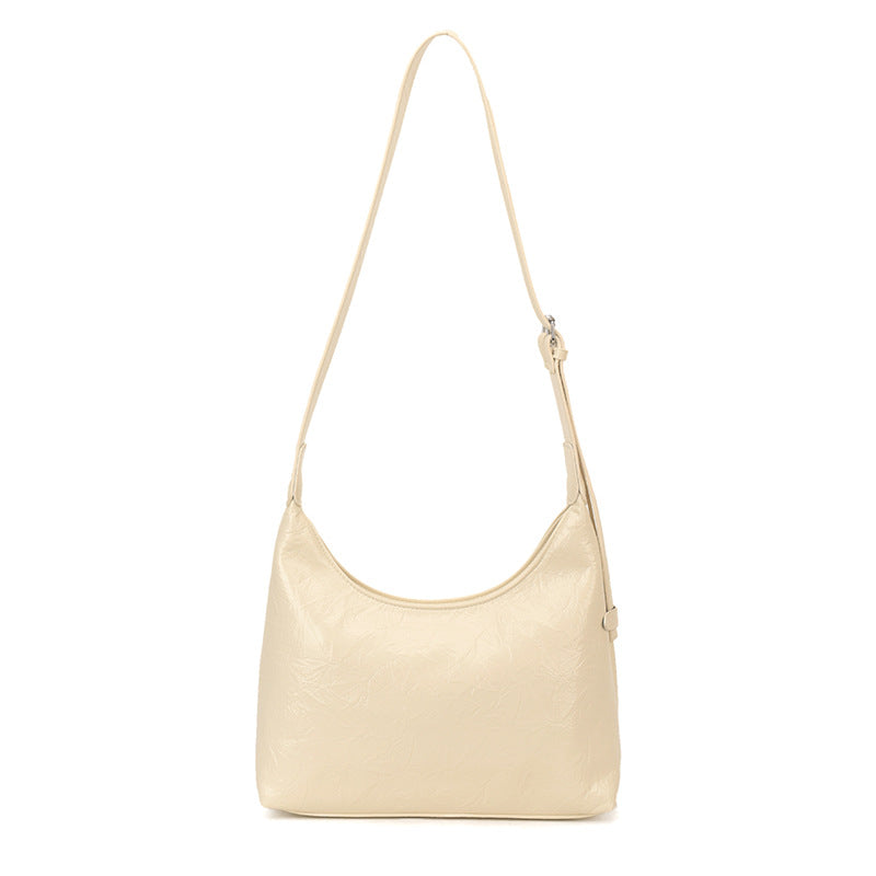 Minimalist Soft Leather Hobo Bag