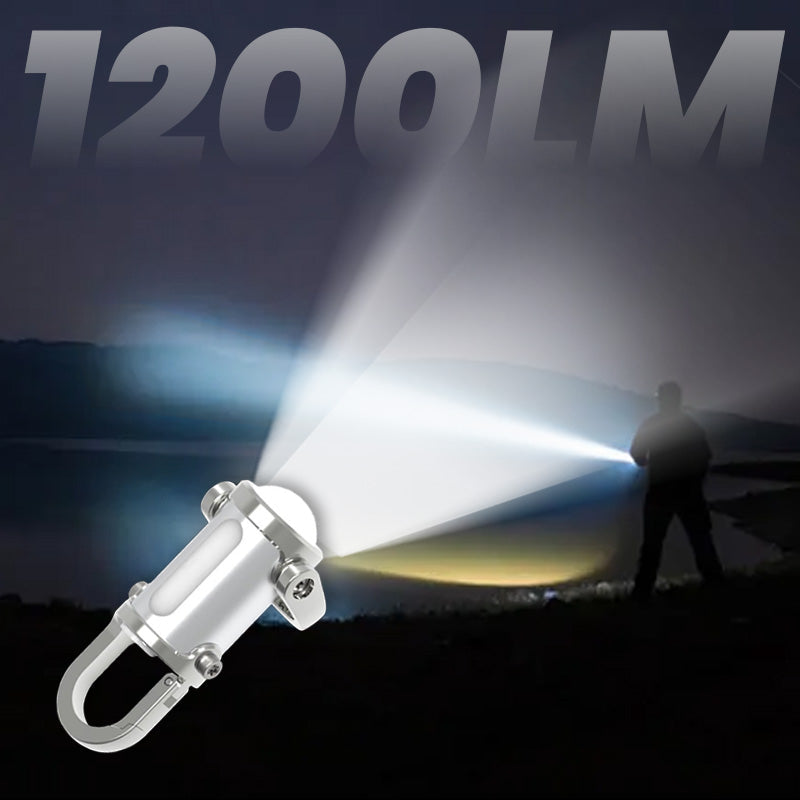 1200-Lumen Waterproof Mini Keychain Flashlight
