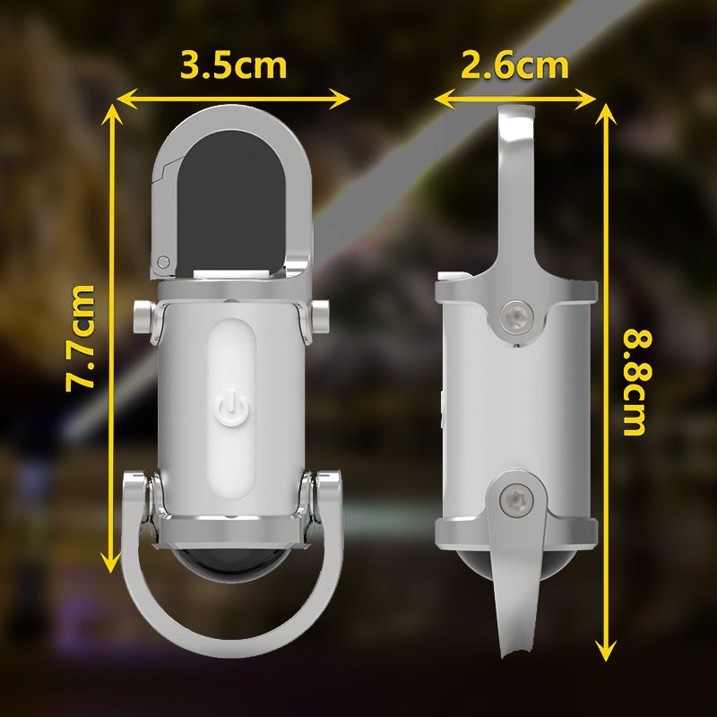 1200-Lumen Waterproof Mini Keychain Flashlight