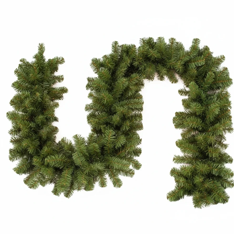 Guirlande de Noël décorative verte de 2.7m