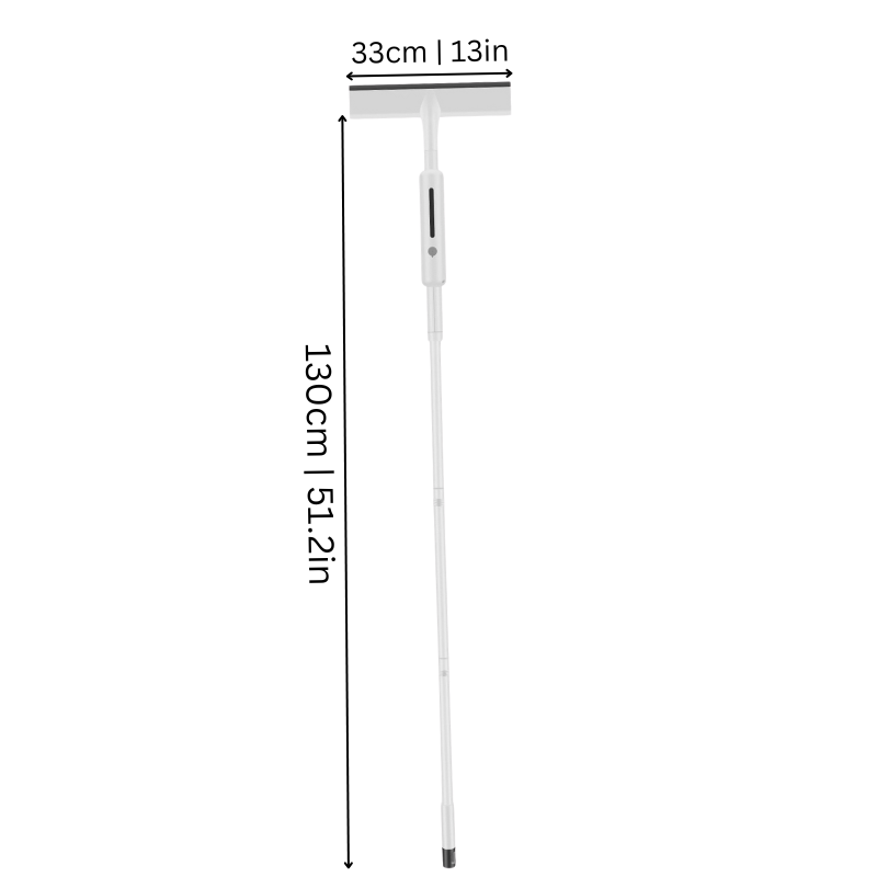 2-In-1 Spray Window Squeegee with Double Blade for Windows, Mirrors & Cars