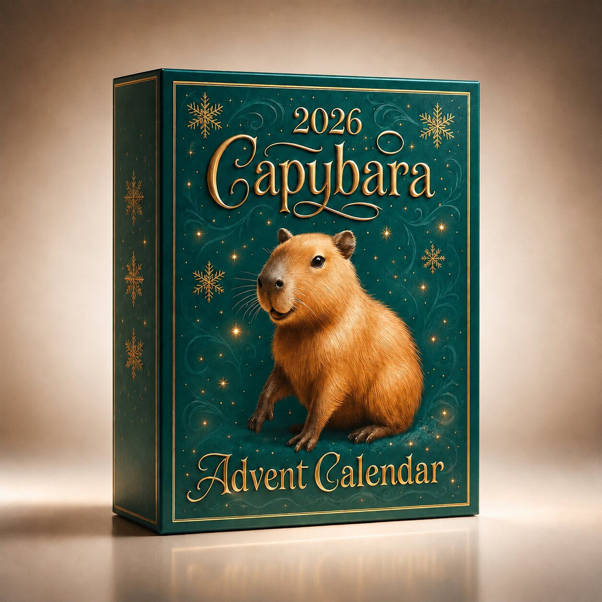 Calendrier de l'Avent 2026 sur le thème du capybara - Compte à rebours festif de 24 jours