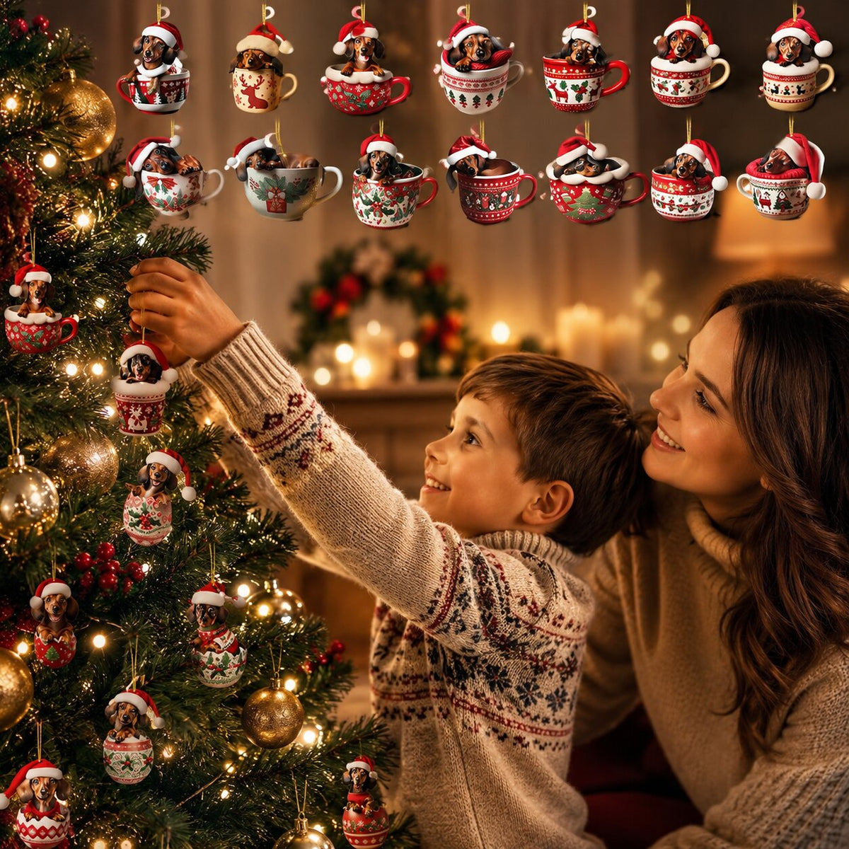 Calendrier de l'Avent 2026 sur le thème du teckel avec 24 surprises festives pour les amoureux des chiens