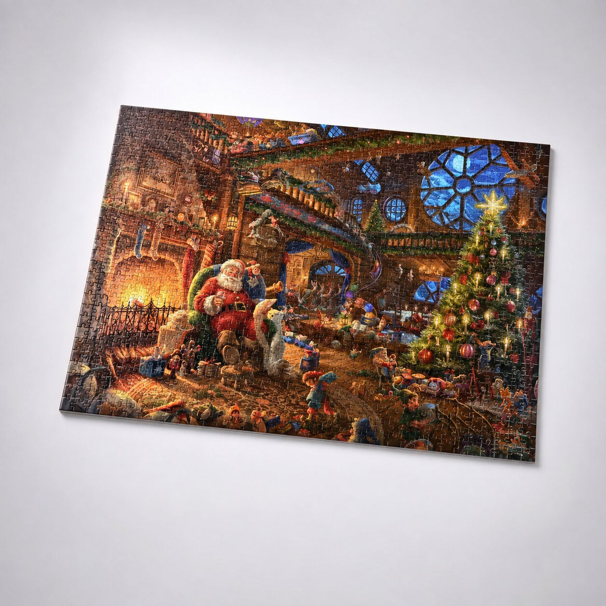 Calendrier de l’Avent puzzle 2026 — 24 boîtes quotidiennes de 42 pièces chacune, formant une image de Noël festive