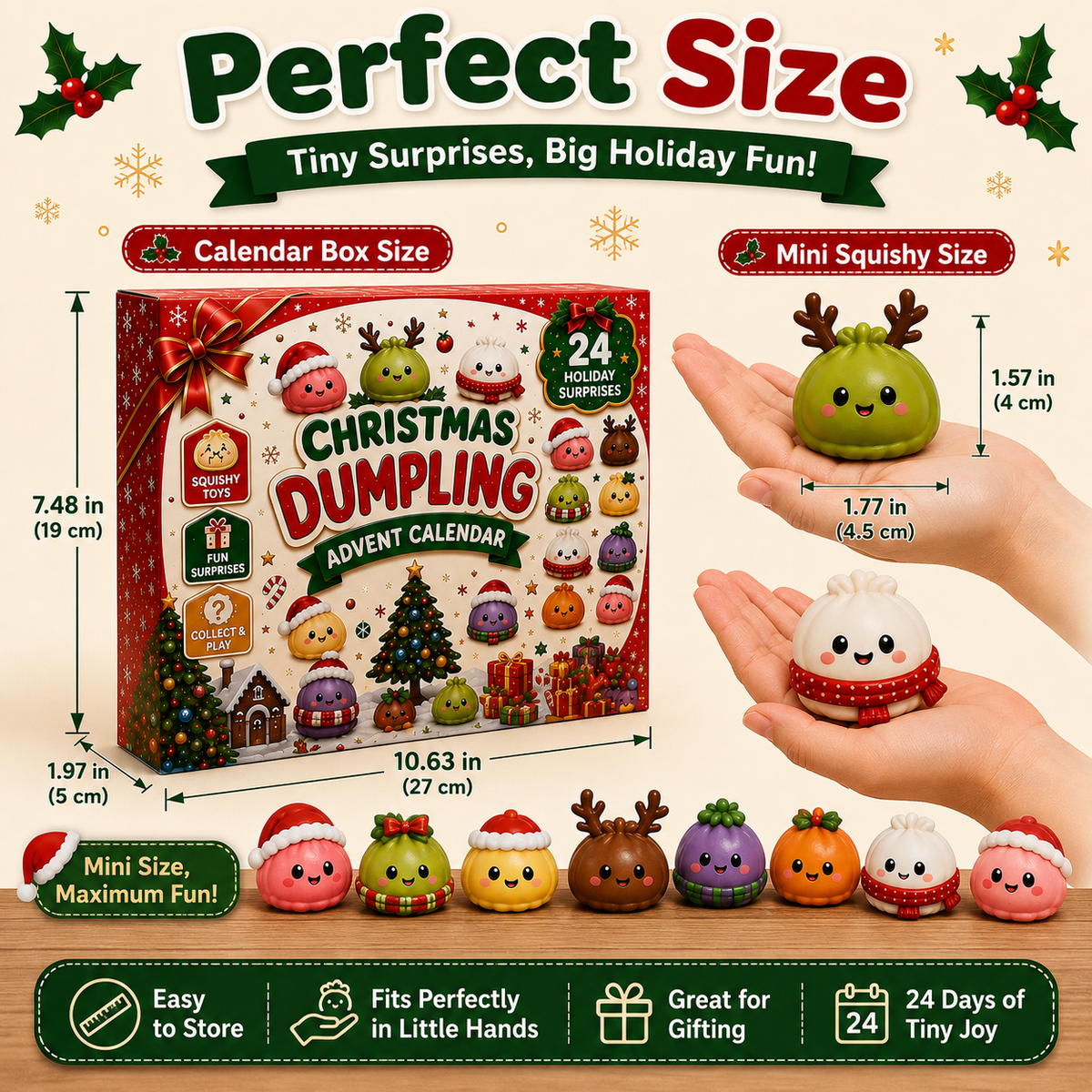 24-Day Christmas Mini Squishies Advent Calendar