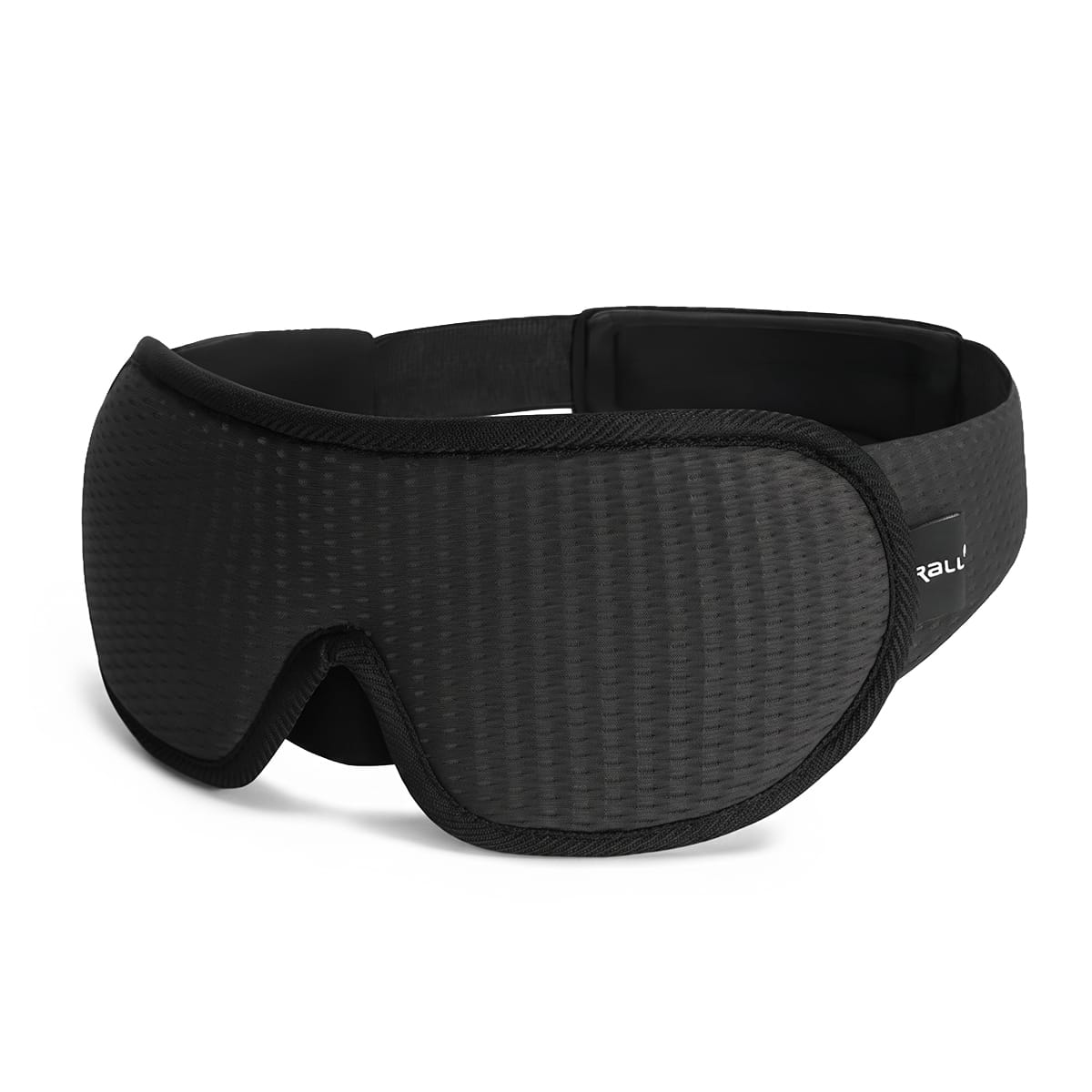 Masque de sommeil en mousse à mémoire de forme profilée 3D et polyester, avec sangle réglable, pour les voyages et le repos