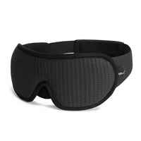 Masque de sommeil en mousse à mémoire de forme profilée 3D et polyester, avec sangle réglable, pour les voyages et le repos