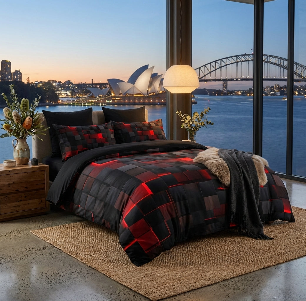 3D Geometric Pattern Bedding Set