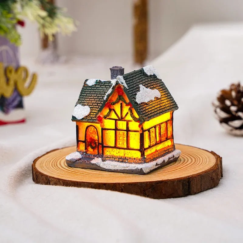 Ensemble de 6 maisons de village de Noël à LED