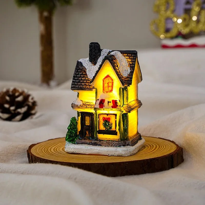 Ensemble de 6 maisons de village de Noël à LED