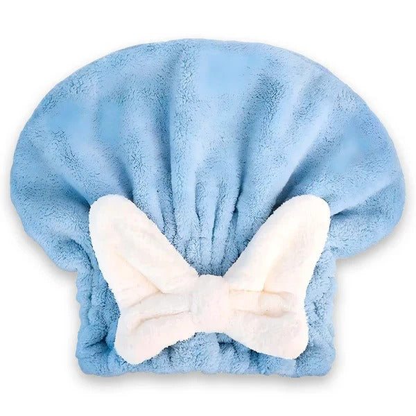 Serviette turban absorbante pour sécher les cheveux à la maison