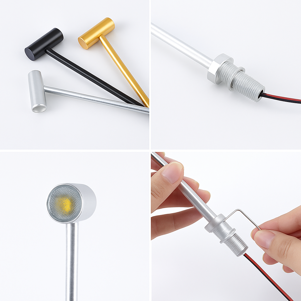 Adjustable LED Spotlight for Jewelry Showcase