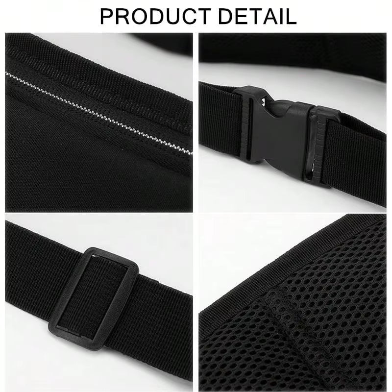 Adjustable Running Belt with Hidden Phone Pocket