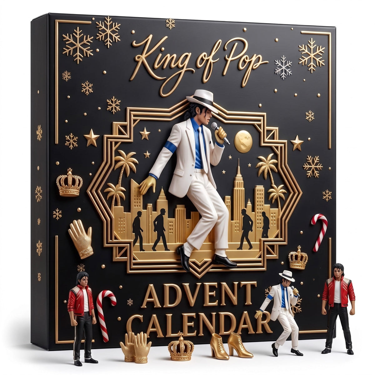 Advent Calendar - 24 Pop Star Figures Featuring the Iconic King of Pop