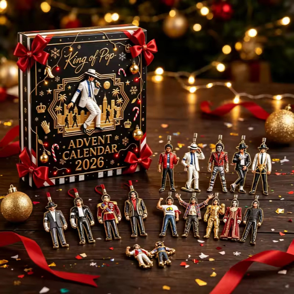 Advent Calendar - 24 Pop Star Figures Featuring the Iconic King of Pop