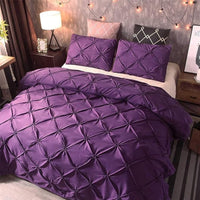 Parure de housse de couette plissée de luxe Amore
