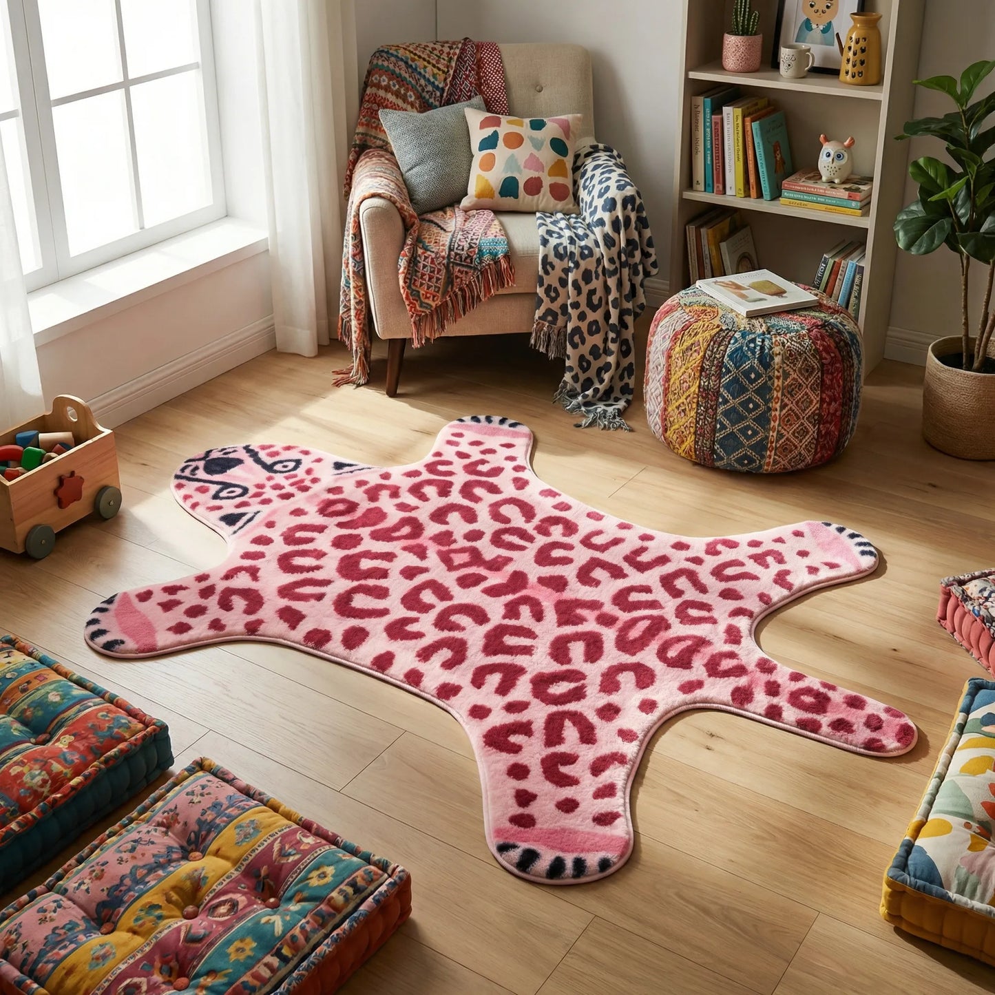 Animal Print Accent Rug for Cozy Home Decor