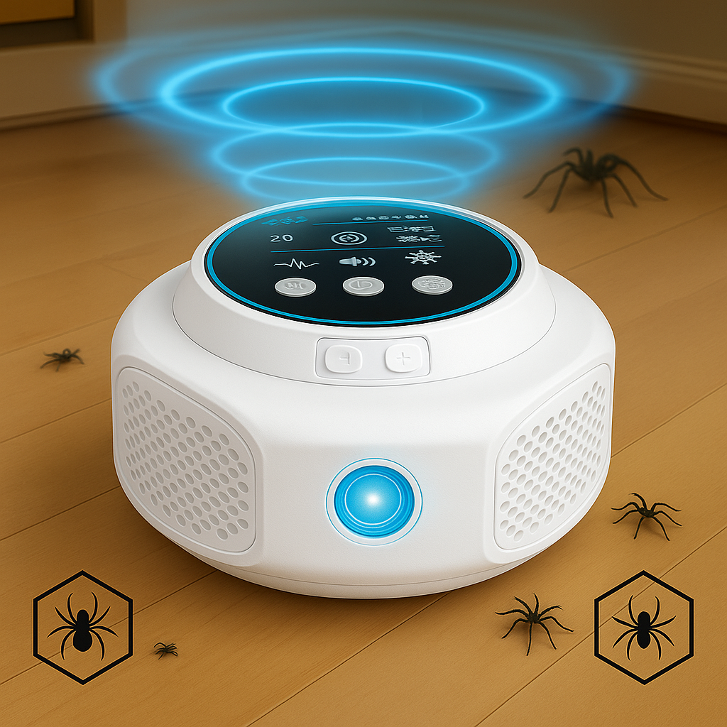 Arava Plug-In Ultrasonic Spider Repeller, No Chemicals