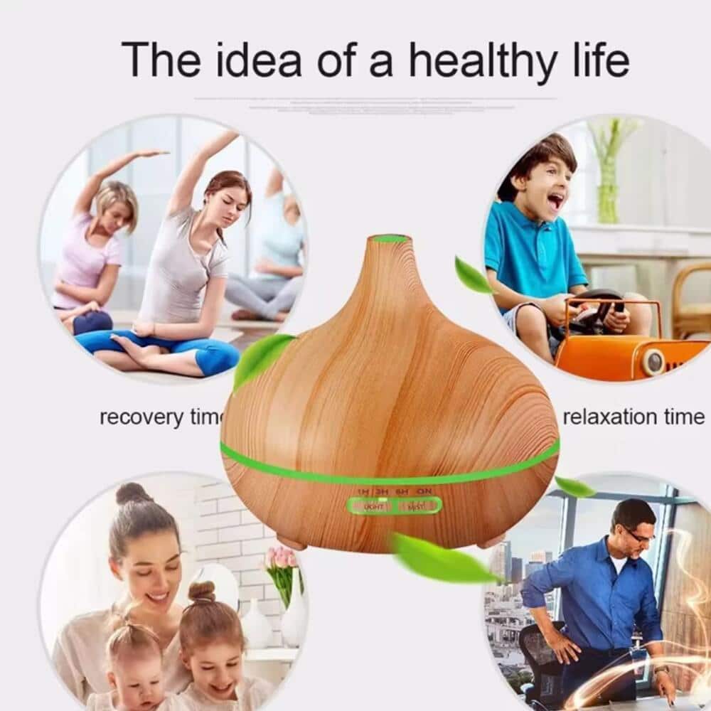 Aroma Diffuser – 500 ml with Wood-Grain Look