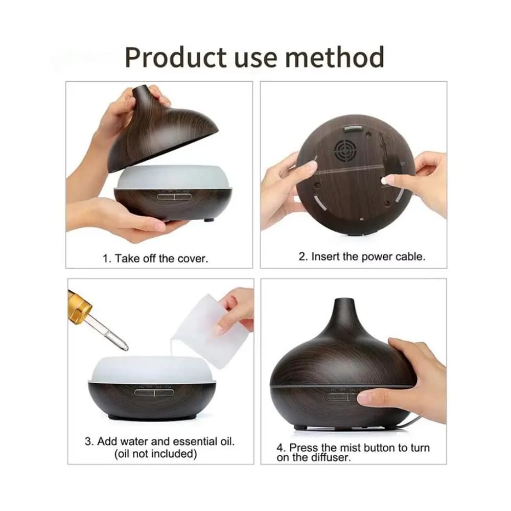 Aroma Diffuser – 500 ml with Wood-Grain Look
