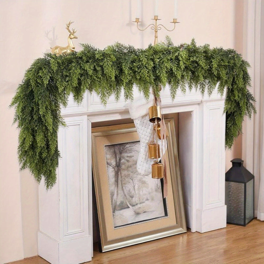 Guirlande de Noël Art déco - ruban de verdure artificielle flexible