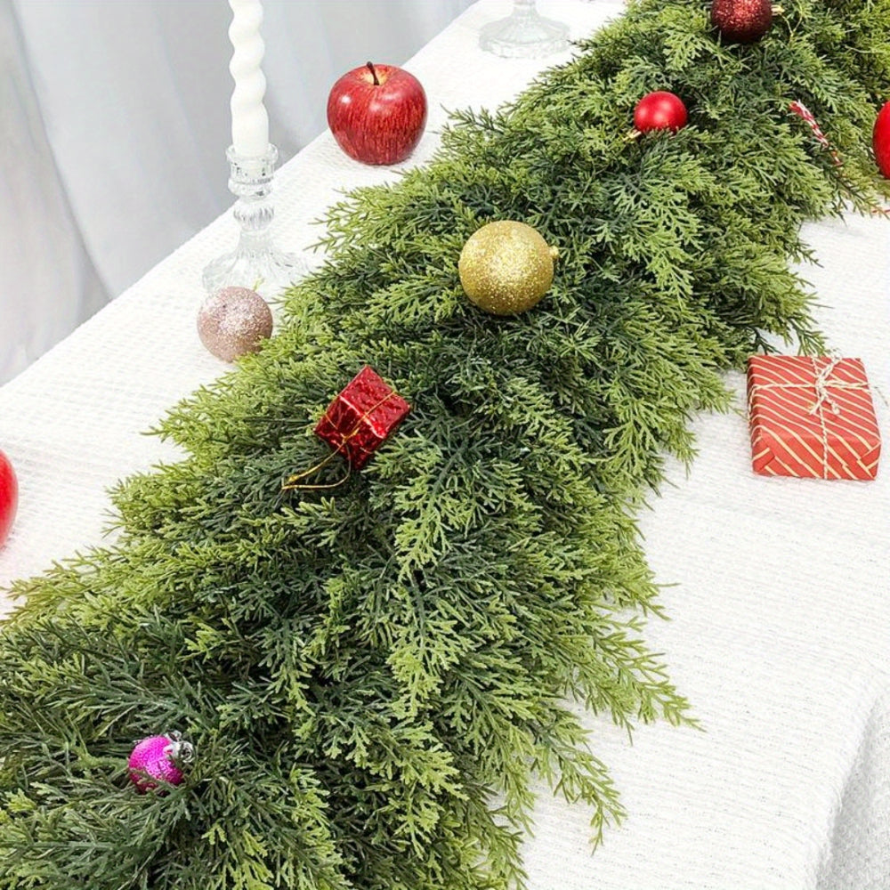 Guirlande de Noël Art déco - ruban de verdure artificielle flexible