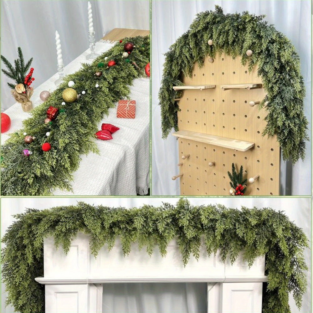 Guirlande de Noël Art déco - ruban de verdure artificielle flexible