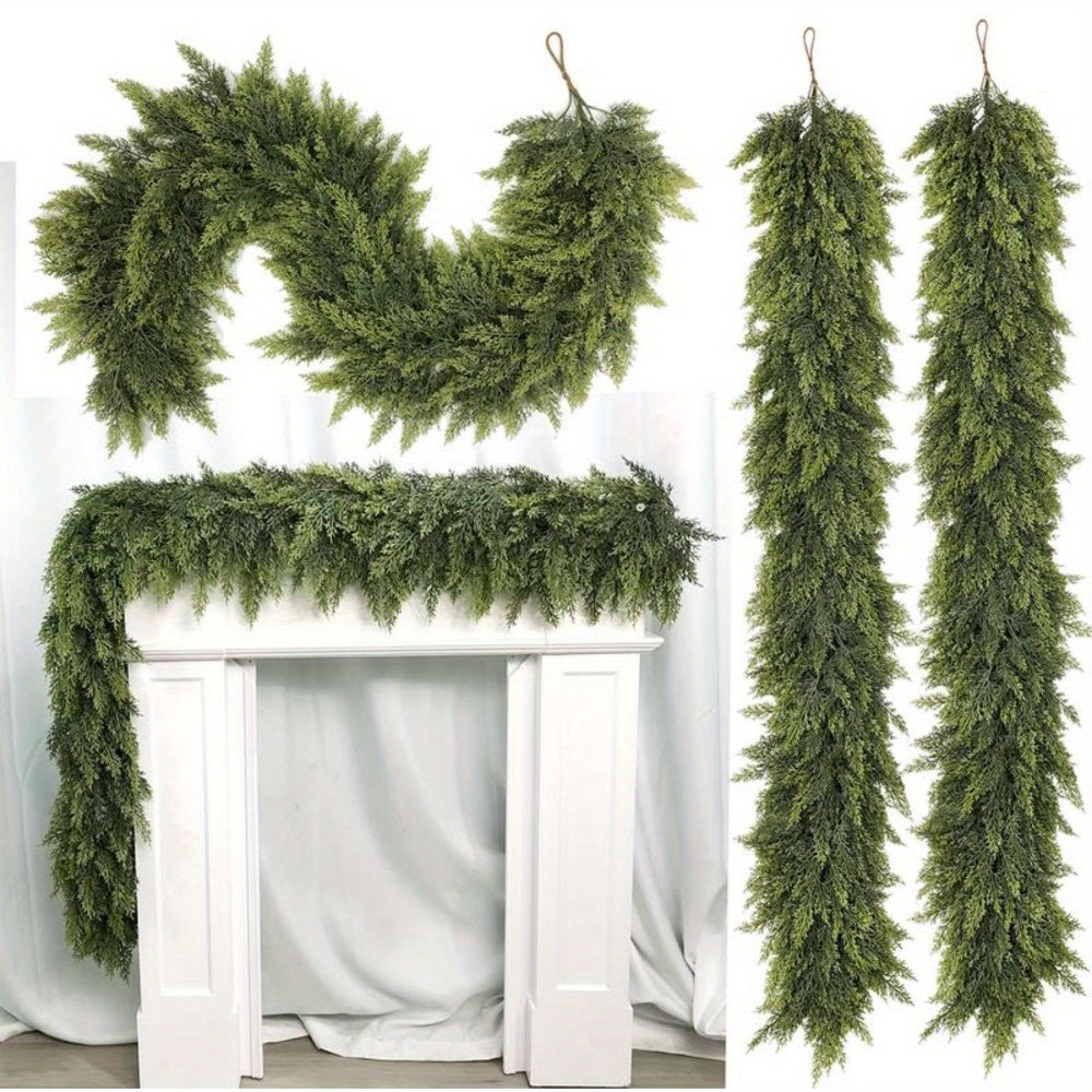 Guirlande de Noël Art déco - ruban de verdure artificielle flexible