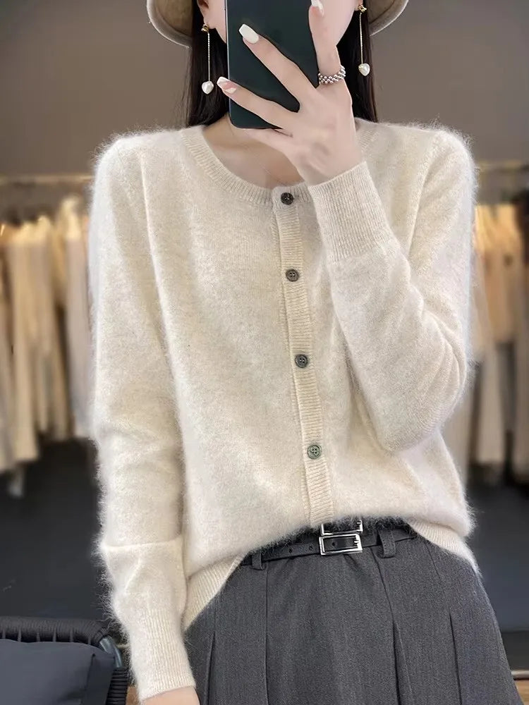 Aurea 100% Cashmere Cardigan | Pure Cashmere Sweater